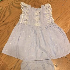 Baby Two-Piece Eyelet Outfit Set
